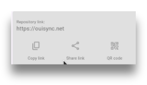 Share Repository with a link or QR code