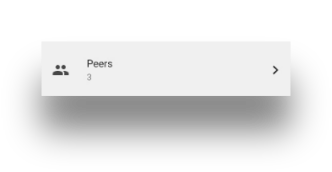 App settings Peers section