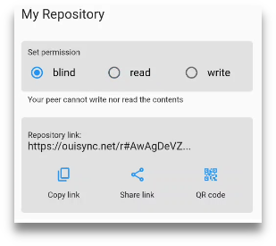 A repository with Blind permissions