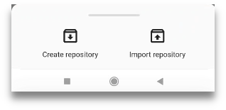 Select to import a repository
