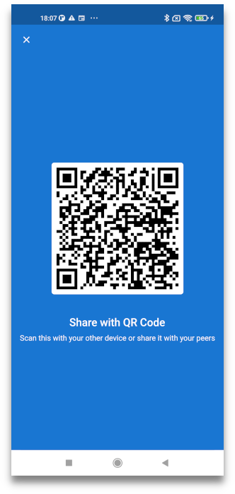 Import a repository with a QR code