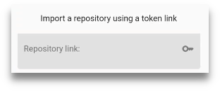 Import repository, then paste the link
